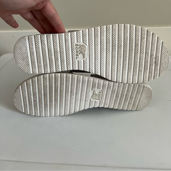 Sorel Silver Ella Sandals Size 8.5 - Picture 7 of 11